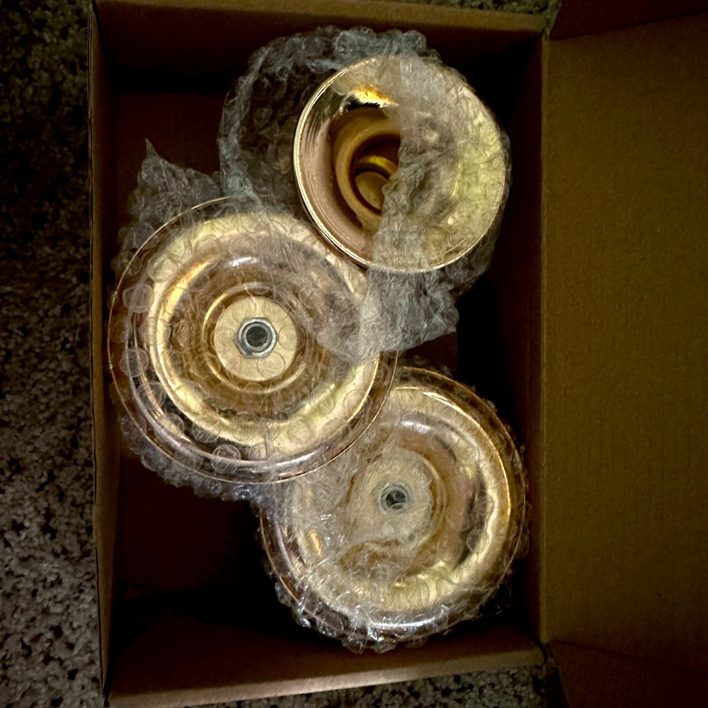 Gold Unity Candle Holders - Picture 1 of 1